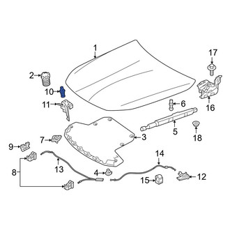 Mercedes-Benz OE - Front Hood Pop Up Spring
