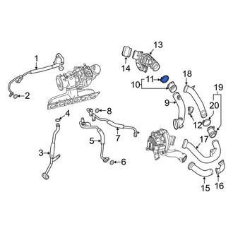Mercedes-Benz OE - Turbocharger Inlet Hose Clamp