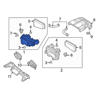 Mercedes-Benz OE - Right Air Filter and Housing Assembly