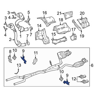Mercedes-Benz OE - Left Exhaust System Hanger Bracket