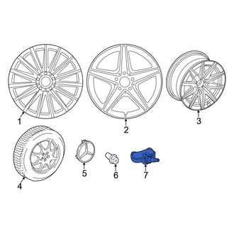 Mercedes-Benz OE - Tire Pressure Monitoring System (TPMS) Sensor