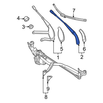 Mercedes-Benz OE - Left Wiper Arm