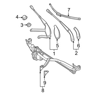 Mercedes-Benz OE - Windshield - Wiper & Washer Components (Wiper Components)