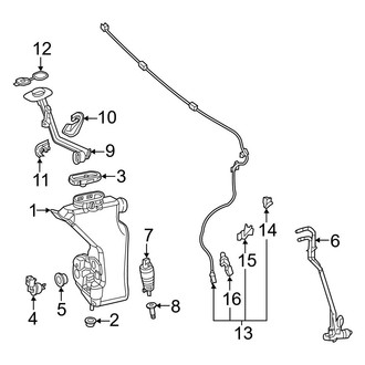 Mercedes-Benz OE - Windshield - Wiper & Washer Components (Washer Components), (Base)