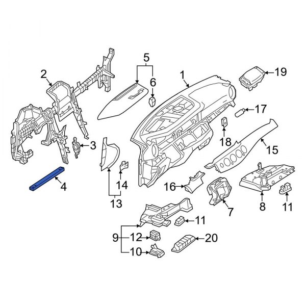 Instrument Panel Crossmember Brace