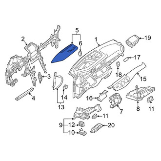 Mercedes-Benz OE - Front Center Instrument Panel Cover