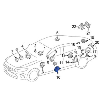 Mercedes-Benz OE - Front Right Lower Speaker