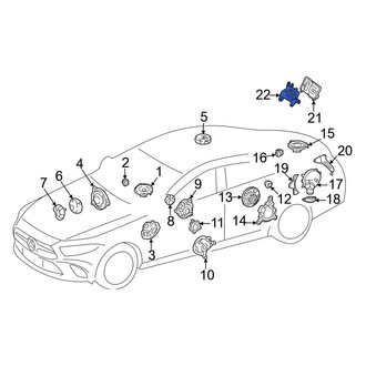 Mercedes-Benz OE - Rear Radio Amplifier Bracket
