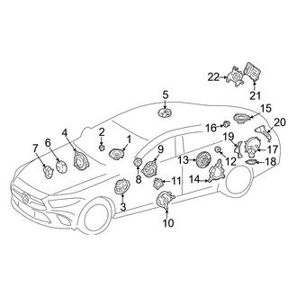 Mercedes-Benz OE - Instrument Panel - Sound System