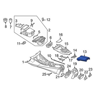 Mercedes-Benz OE - Console Lid