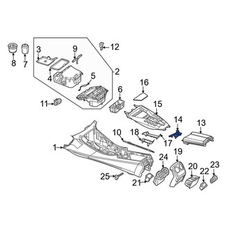 Mercedes-Benz OE - Front Forward Console Panel
