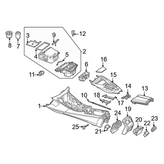 Mercedes-Benz OE - Front Console (4 Doors)