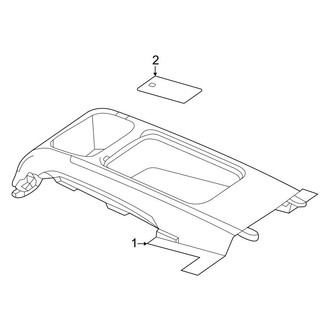Mercedes-Benz OE - Rear Console (Rear Seat Package)