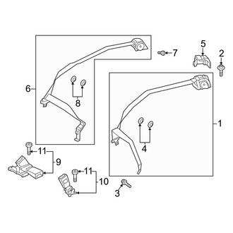 Mercedes-Benz OE - Restraint Systems - Rear Seat Belts