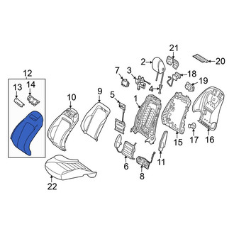 Mercedes-Benz OE - Front Left Seat Back Cushion Cover