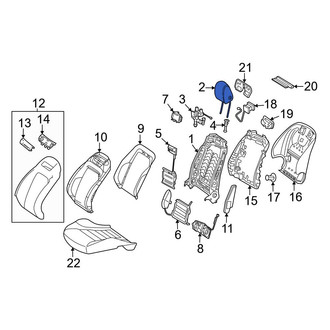 Mercedes-Benz OE - Front Left Headrest