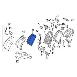 Mercedes-Benz OE - Front Left Lower Seat Heater Pad