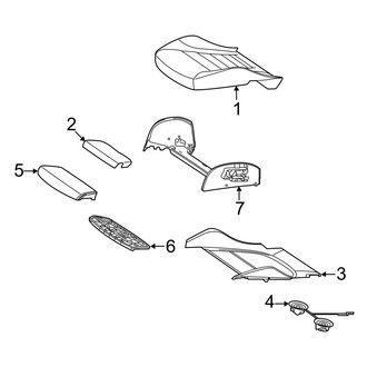 Mercedes-Benz OE - Seats & Tracks - Passenger Seat Components (AMG Performance Seat, Seat Cushion)