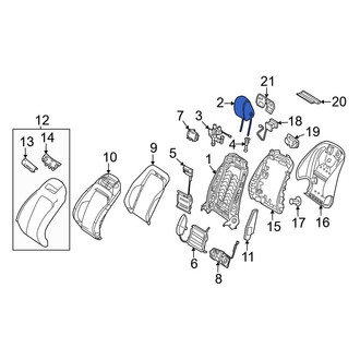 Mercedes-Benz OE - Front Left Headrest