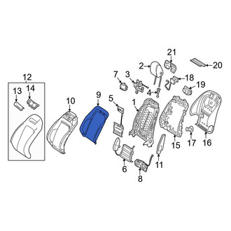 Mercedes-Benz OE - Front Left Upper Seat Heater Pad