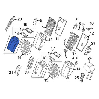 Mercedes-Benz OE - Rear Right Seat Back Cushion Cover