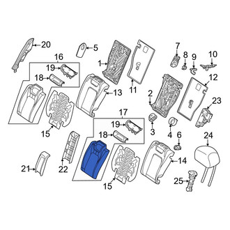 Mercedes-Benz OE - Rear Left Seat Back Cushion Cover