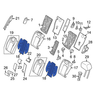 Mercedes-Benz OE - Rear Upper Seat Heater Pad
