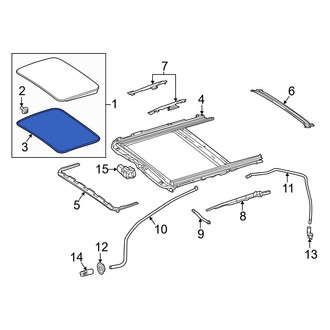 Mercedes-Benz OE - Sunroof Seal