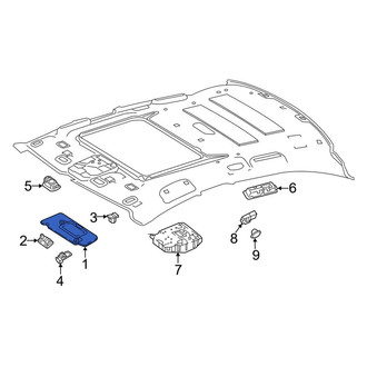 Mercedes-Benz OE - Front Left Sun Visor