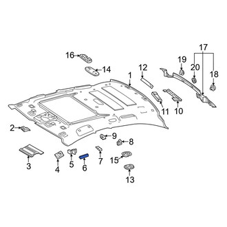 Mercedes-Benz OE - Center Left Roof Insulator