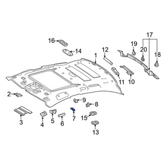 Mercedes-Benz OE - Center Left Roof Insulator
