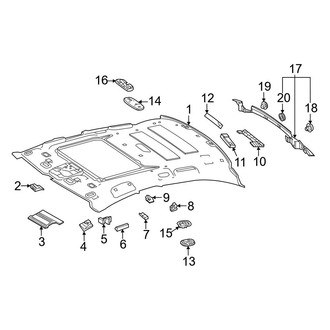 Mercedes-Benz OE - Roof - Interior Trim (With Panoramic Headliner & Components)