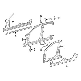 Mercedes-Benz OE - Pillars, Rocker & Floor - Aperture Panel