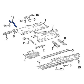 Mercedes-Benz OE - Front Floor Pan Reinforcement