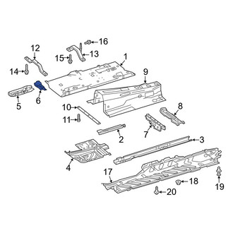 Mercedes-Benz OE - Rear Left Floor Extension