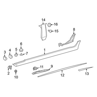 Mercedes-Benz OE - Pillars, Rocker & Floor - Exterior Trim