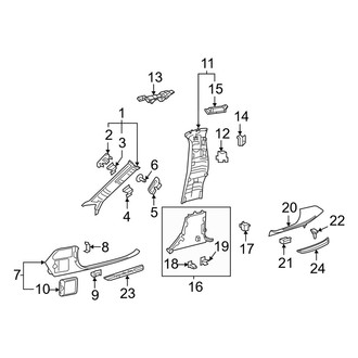 Mercedes-Benz OE - Pillars, Rocker & Floor - Interior Trim