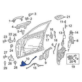 Mercedes-Benz OE - Front Left Door Lock Actuator Motor