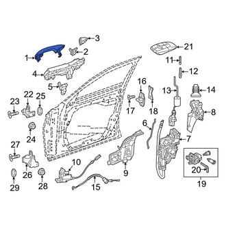 Mercedes-Benz OE - Front Right Outer Exterior Door Handle