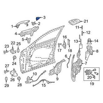 Mercedes-Benz OE - Front Left Exterior Door Handle Cover