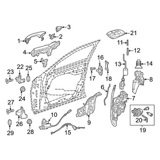 Mercedes-Benz OE - Front Door - Lock & Hardware