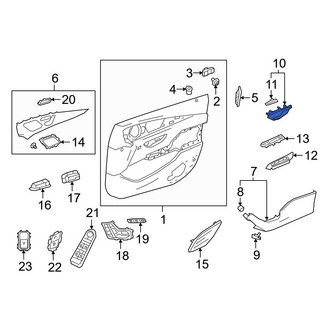 Mercedes-Benz OE - Front Right Inner Interior Door Handle