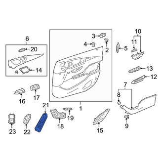 Mercedes-Benz OE - Front Left Door Window Switch