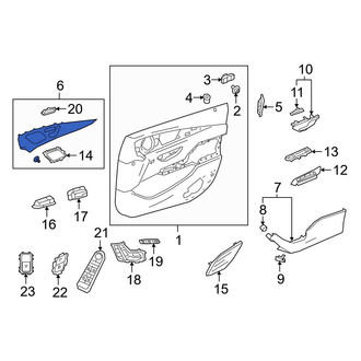 Mercedes-Benz OE - Front Left Door Trim Molding
