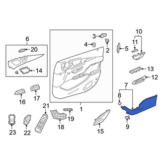 Mercedes-Benz OE - Rear Left Door Armrest