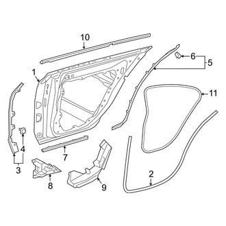 Mercedes-Benz OE - Rear Door - Door & Components