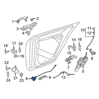 Mercedes-Benz OE - Left Door Lock Actuator Motor