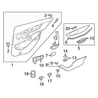 Mercedes-Benz OE - Rear Door - Interior Trim