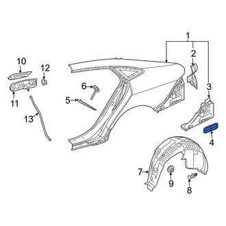 Mercedes-Benz OE - Rear Left Quarter Panel Vent