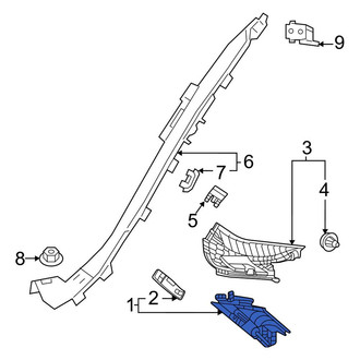 Mercedes-Benz OE - Rear Right Lower Interior Quarter Panel Trim Panel